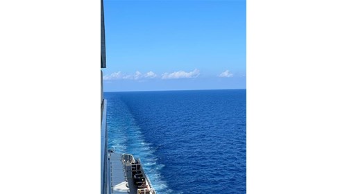 My favorite view on board a cruise ship.