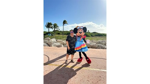 Me and my bestie at Castaway Cay!