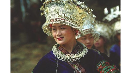 Yunnan Girl in Traditional Costume
