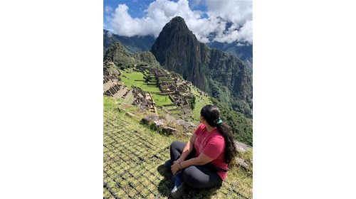 Admiring Machu Picchu