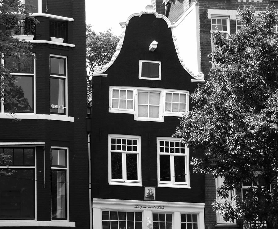Leaning houses in Amsterdam