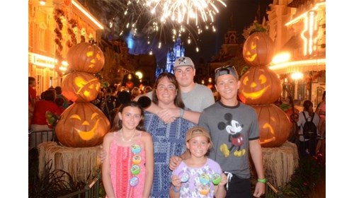 w/my daughter, son, niece, and nephew, Disney'17