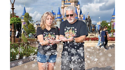 A little snow at Magic Kingdom