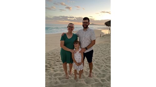 Me, My Husband and our Daughter in Mexico!