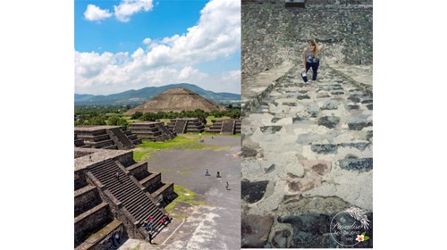 Climbing The Aztec pyramids of Teotihuacan