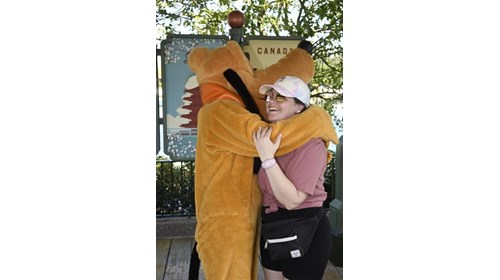 Hanging out with Pluto- Epcot, October, 2022
