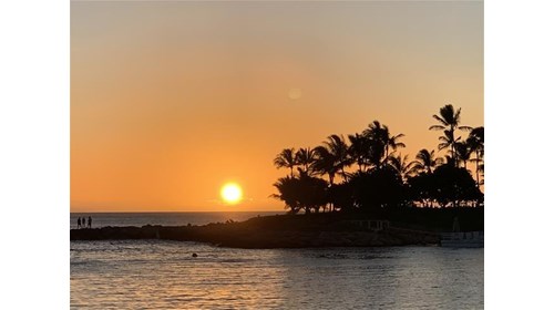 Sunset in Oahu, Hawaii