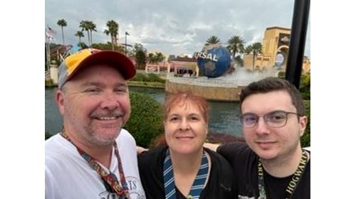 My family at Universal Studios Florida