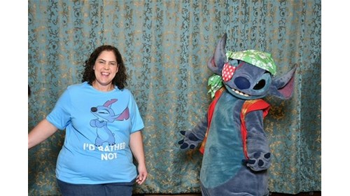 Me and my fav...Stitch, gotta love him!