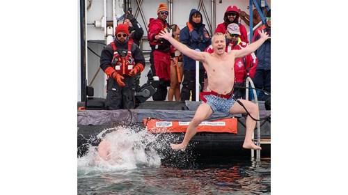 Taking the Polar Plunge in Antarctica!