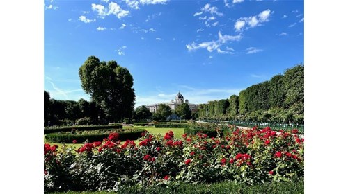 The People's Garden in Vienna Austria
