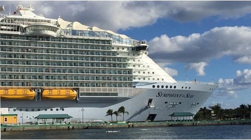 Symphony of the Seas in Port