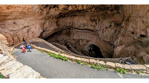 Switchbacks in the Carlsbad Caverns