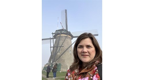 Fogging morning in Kinderdijk, Netherlands