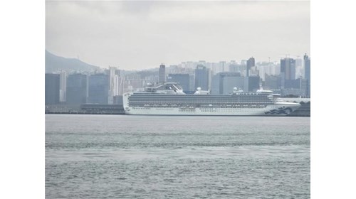 The Diamond Princess in Hong Kong