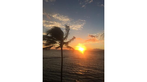 Beautiful sunset in Aruba