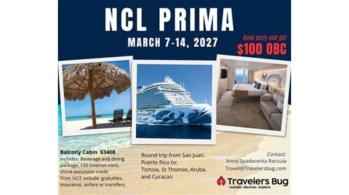 NCL Prima 7 night cruise from San Juan