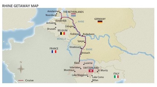 Rhine Getaway Map