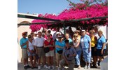Santorini Greece with one of my groups