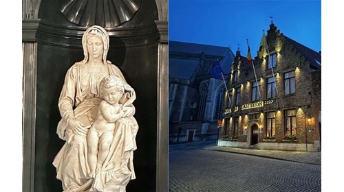 Madonna of Bruges and the Hotel De Castillon