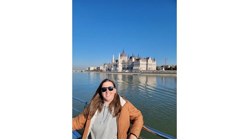 Sailing by the Hungarian Parliament Building