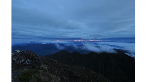 Image at Dawn from summit of Volcan Baru, Panama