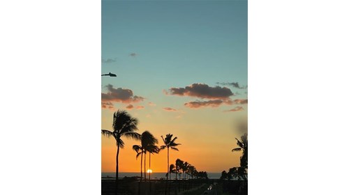 The Big Island of Hawaii at Sunset