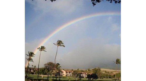 Beautiful rainbow in Hawaii