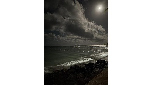 Calmness of the Beach at Night