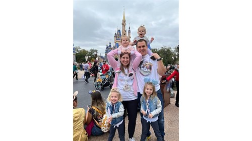 Disney with our four daughters