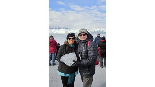 Ice chunk from Hubbard Glacier