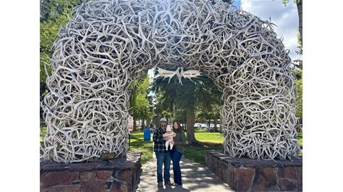 Elk Antler Arch in downtown Jackson Hole 