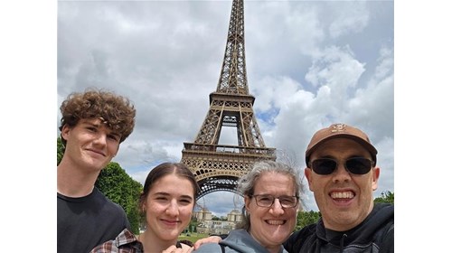 Vistiing the Eiffel Tower!