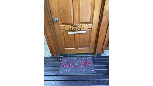 Our front door & Namale