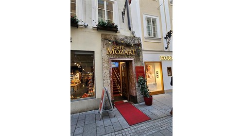 Cafe Mozart in Saltzburg, Austria