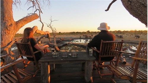 Sitting at Rays Pan for Sundowners 