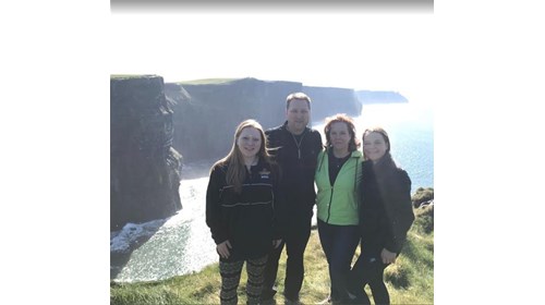 Beautiful day on the Cliffs of Moher, Ireland