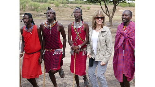 Jumping with Maasai warriors in Kenya