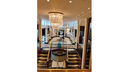 The atrium of MS Geoffrey Chaucer
