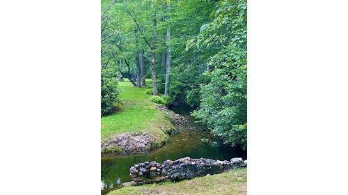The lazy creek in Highlands NC