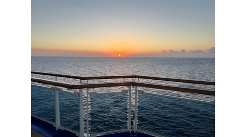 Sunrise from the Lido deck!