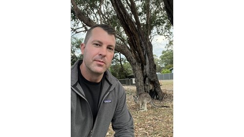 Spotting a kangaroo in Halls Gap, Australia