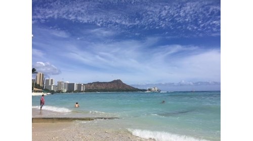 Waikiki Beach in Honolulu, HI