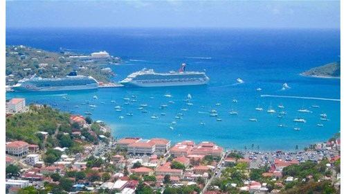 Port in St Thomas US Virgin Islands