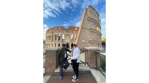 Me and Mom, Rome, Italy-Colosseum