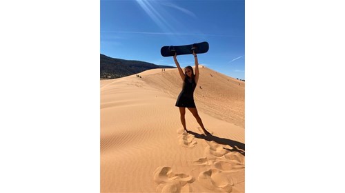 Sand Boarding in the Coral Sand Dunes - Kanab, UT