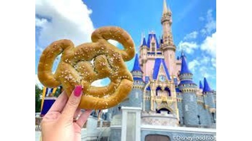 Disney World and a Mickey pretzel! 