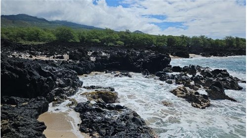 Maui's last lava flow field near beautiful Wailea.