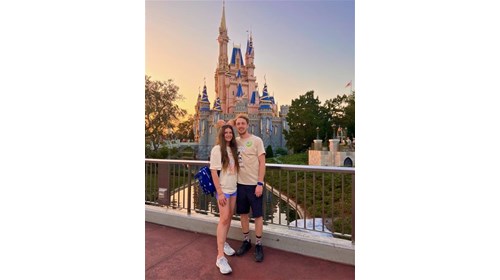 My husband and I at one of our favorite places!