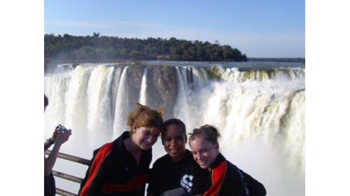 I traveled to Paraguay and Brazil in high school.